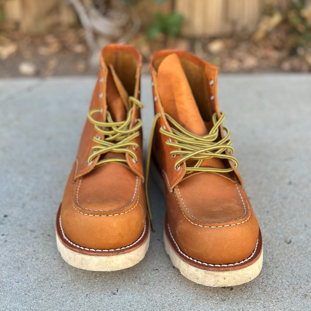 Mens 6 Inch Leather Moc Composite Toe Construction Work Boots